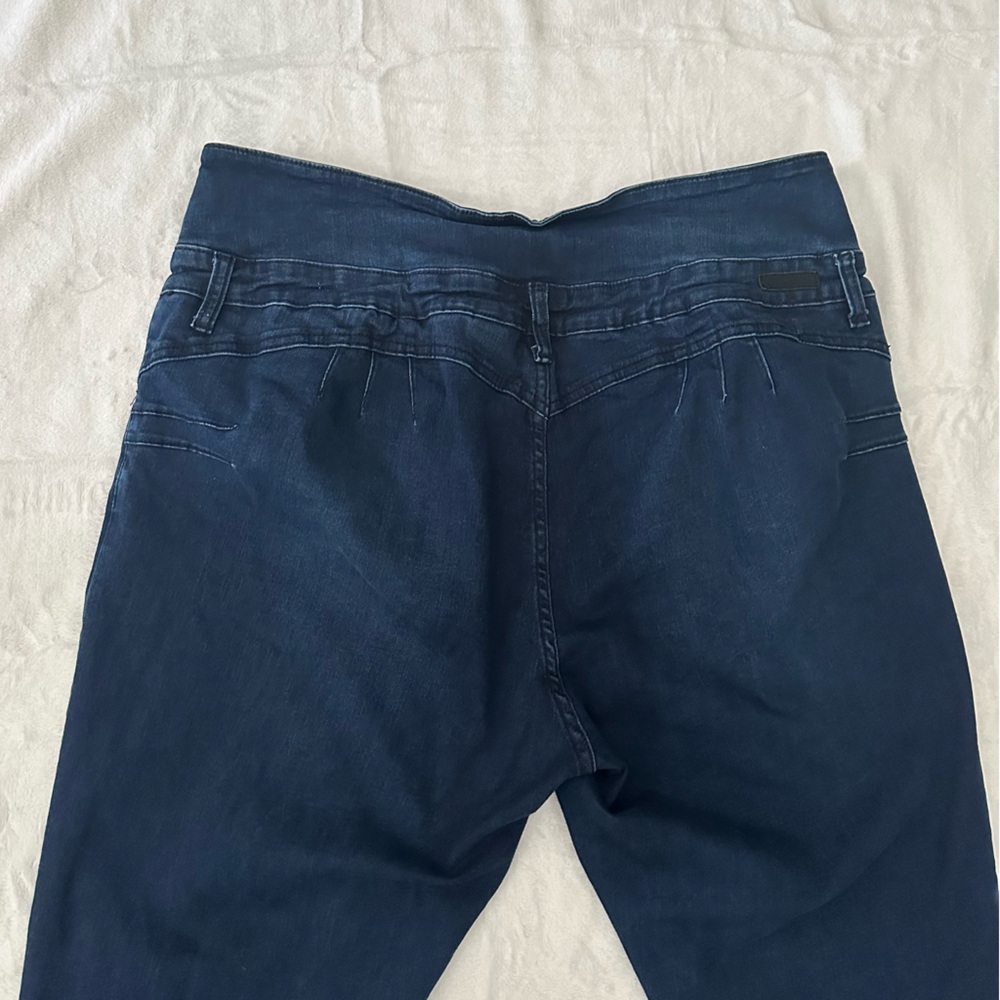 Classic High Rise Women's Jeans in Deep Blue - Picture 10 of 12